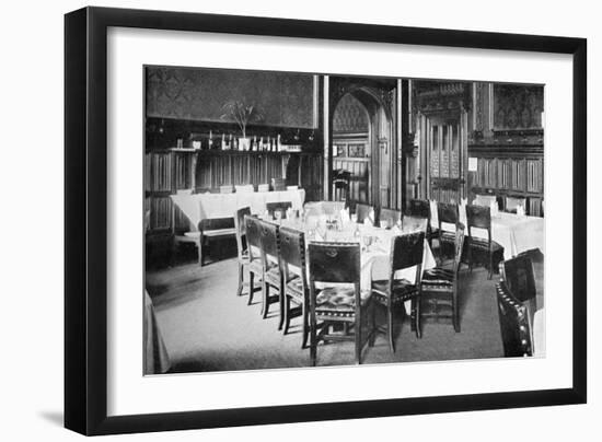 Ministers' Table, House of Commons Dining Room, Palace of Westminster, London, C1905-null-Framed Giclee Print