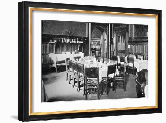 Ministers' Table, House of Commons Dining Room, Palace of Westminster, London, C1905-null-Framed Giclee Print