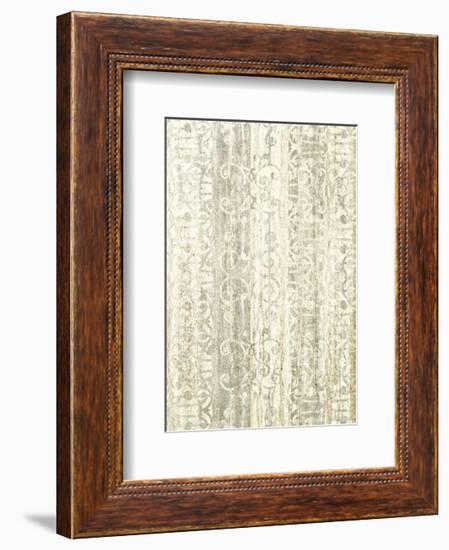 Mink Brocade V-Mali Nave-Framed Art Print