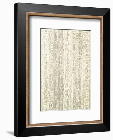 Mink Brocade V-Mali Nave-Framed Art Print