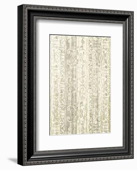 Mink Brocade V-Mali Nave-Framed Art Print