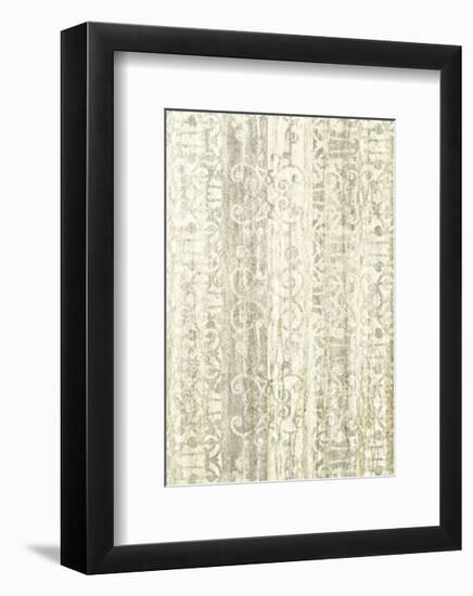 Mink Brocade V-Mali Nave-Framed Art Print