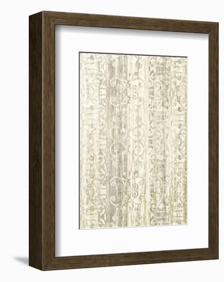 Mink Brocade V-Mali Nave-Framed Art Print