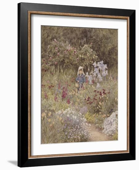 Minna, Illustration to 'Happy England' by Marcus Huish, Pub. by a and C Black, 1904-Helen Allingham-Framed Giclee Print