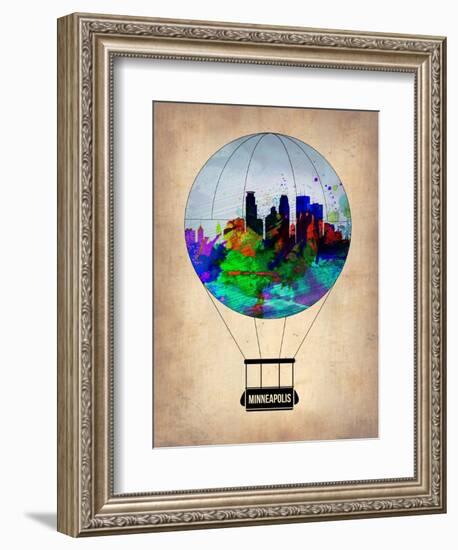 Minneapolis Air Balloon-NaxArt-Framed Art Print