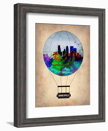 Minneapolis Air Balloon-NaxArt-Framed Art Print