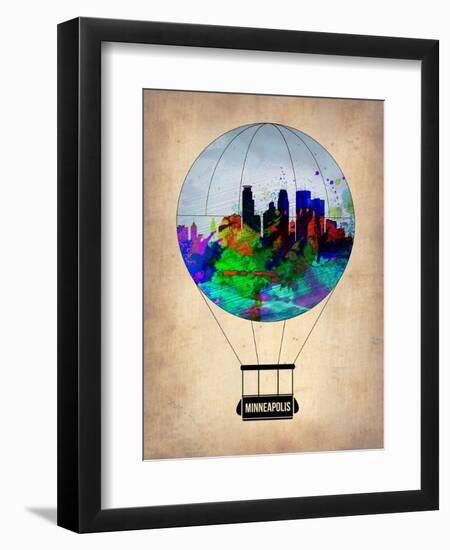 Minneapolis Air Balloon-NaxArt-Framed Art Print