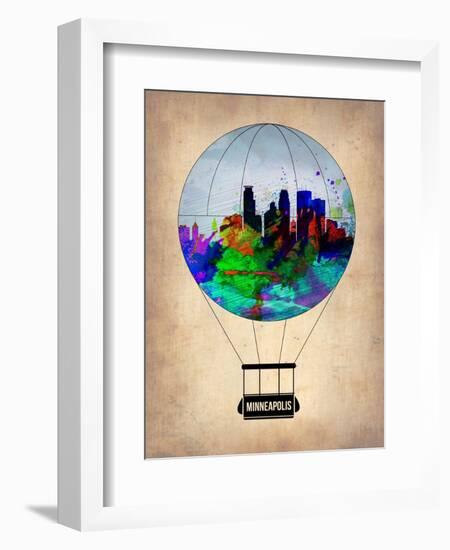 Minneapolis Air Balloon-NaxArt-Framed Art Print