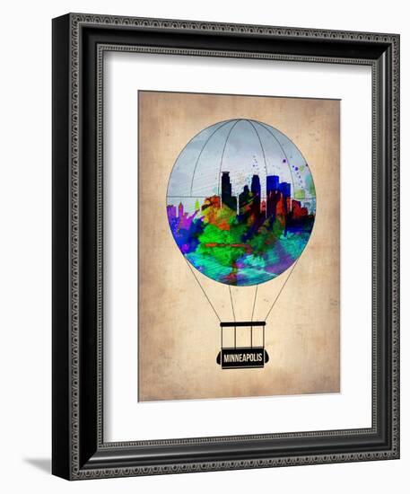 Minneapolis Air Balloon-NaxArt-Framed Art Print