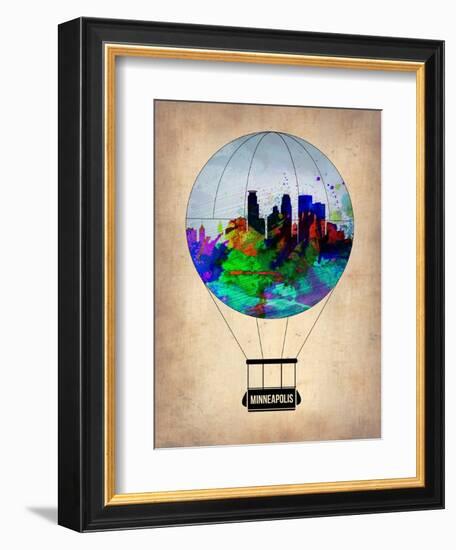 Minneapolis Air Balloon-NaxArt-Framed Art Print