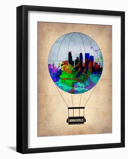 Minneapolis Air Balloon-NaxArt-Framed Art Print