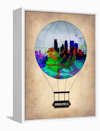 Minneapolis Air Balloon-NaxArt-Framed Stretched Canvas