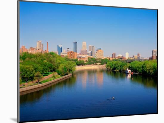 Minneapolis and the Mississippi River-null-Mounted Photographic Print