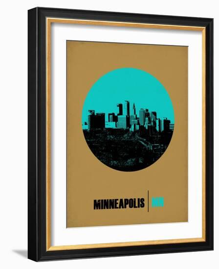 Minneapolis Circle Poster 1-NaxArt-Framed Art Print