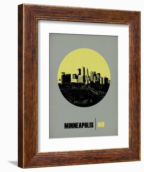 Minneapolis Circle Poster 2-NaxArt-Framed Art Print