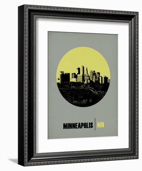 Minneapolis Circle Poster 2-NaxArt-Framed Art Print