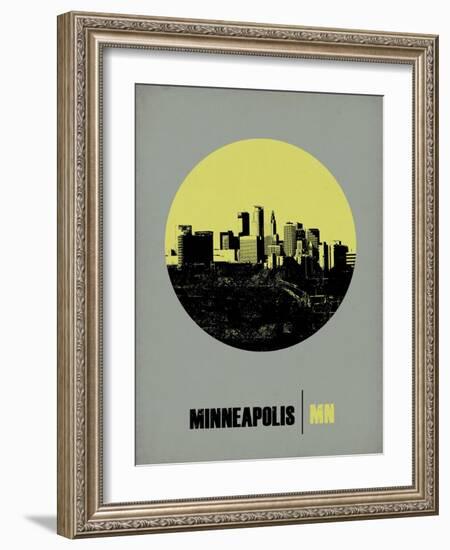 Minneapolis Circle Poster 2-NaxArt-Framed Art Print