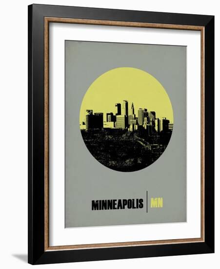 Minneapolis Circle Poster 2-NaxArt-Framed Art Print