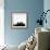 Minneapolis City Skyline - Black-NaxArt-Framed Art Print displayed on a wall