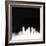 Minneapolis City Skyline - White-NaxArt-Framed Art Print