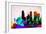 Minneapolis City Skyline-NaxArt-Framed Art Print