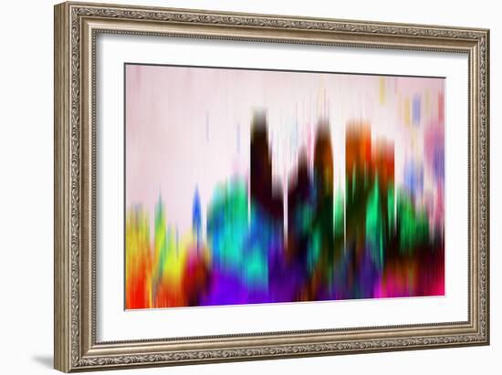 Minneapolis Downtown Skyline-NaxArt-Framed Art Print