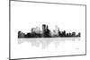 Minneapolis Minnesota Skyline BG 1-Marlene Watson-Mounted Giclee Print