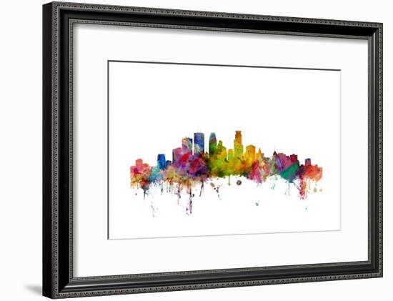 Minneapolis Minnesota Skyline-Michael Tompsett-Framed Art Print