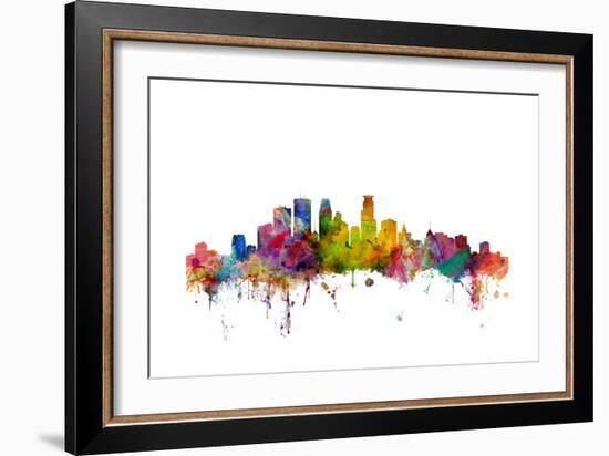 Minneapolis Minnesota Skyline-Michael Tompsett-Framed Art Print