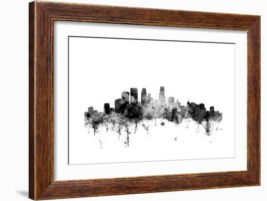 Minneapolis Minnesota Skyline-Michael Tompsett-Framed Art Print