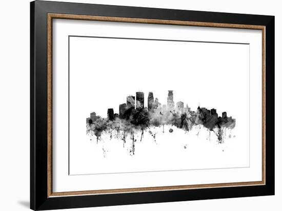 Minneapolis Minnesota Skyline-Michael Tompsett-Framed Art Print