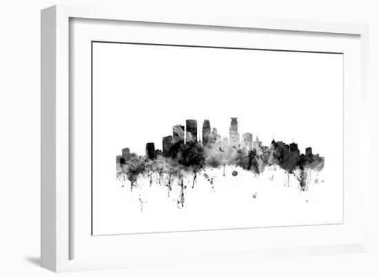 Minneapolis Minnesota Skyline-Michael Tompsett-Framed Art Print