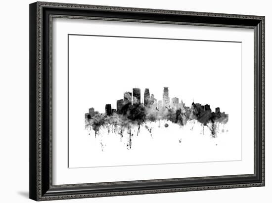 Minneapolis Minnesota Skyline-Michael Tompsett-Framed Art Print