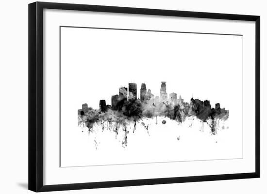 Minneapolis Minnesota Skyline-Michael Tompsett-Framed Art Print