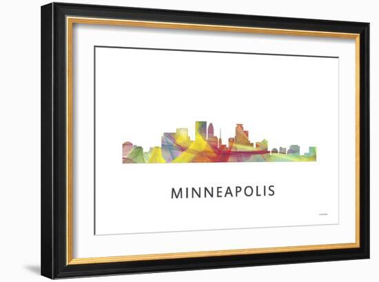 Minneapolis Minnesota-Marlene Watson-Framed Giclee Print