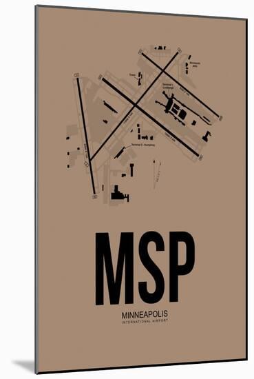 Minneapolis MSP Airport I-null-Mounted Art Print