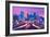 Minneapolis Skyline at Night in Minnesota-Markus Bleichner-Framed Art Print