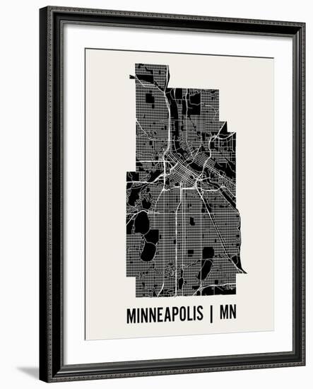 Minneapolis-Mr City Printing-Framed Art Print