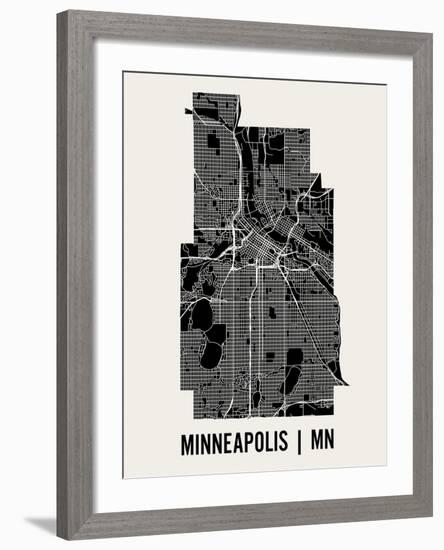 Minneapolis-Mr City Printing-Framed Art Print