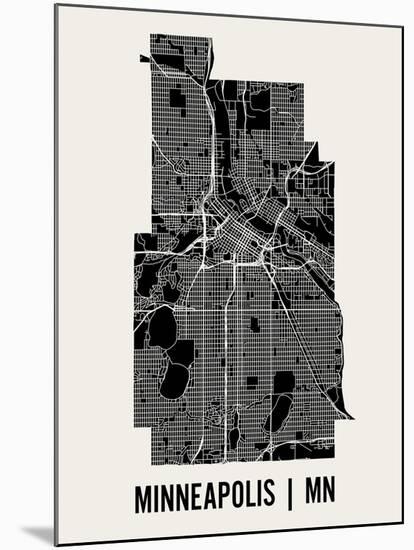 Minneapolis-Mr City Printing-Mounted Art Print