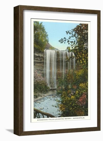 Minnehaha Falls, Minneapolis-null-Framed Art Print