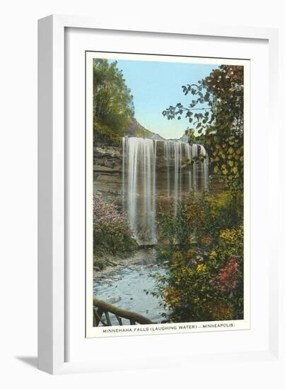 Minnehaha Falls, Minneapolis-null-Framed Art Print