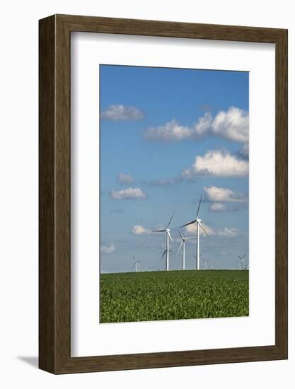 Minnesota, Dexter, Grand Meadow Wind Farm-Peter Hawkins-Framed Photographic Print