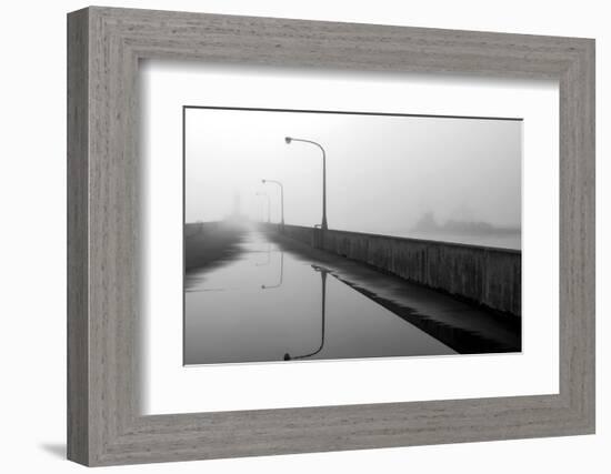 Minnesota, Duluth, Canal Park, Ship Canal in Fog-Peter Hawkins-Framed Photographic Print