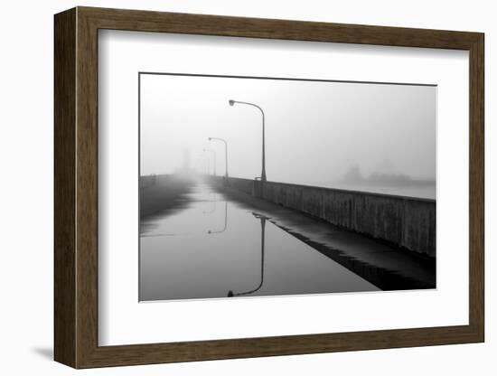 Minnesota, Duluth, Canal Park, Ship Canal in Fog-Peter Hawkins-Framed Photographic Print