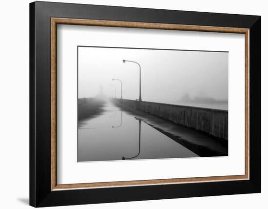 Minnesota, Duluth, Canal Park, Ship Canal in Fog-Peter Hawkins-Framed Photographic Print