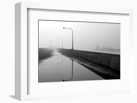 Minnesota, Duluth, Canal Park, Ship Canal in Fog-Peter Hawkins-Framed Photographic Print