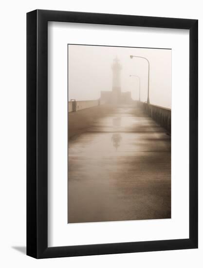 Minnesota, Duluth, Canal Park, Ship Canal in Fog-Peter Hawkins-Framed Photographic Print