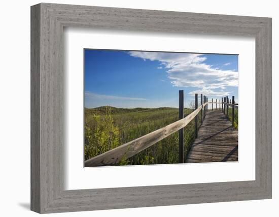 Minnesota, Duluth, Park Point, Boardwalk over Dunes-Peter Hawkins-Framed Photographic Print