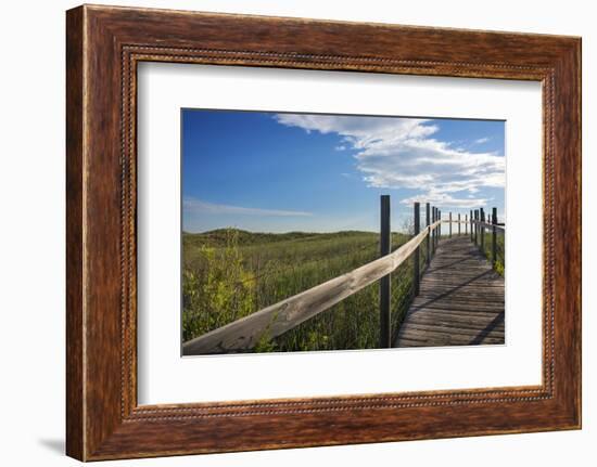 Minnesota, Duluth, Park Point, Boardwalk over Dunes-Peter Hawkins-Framed Photographic Print